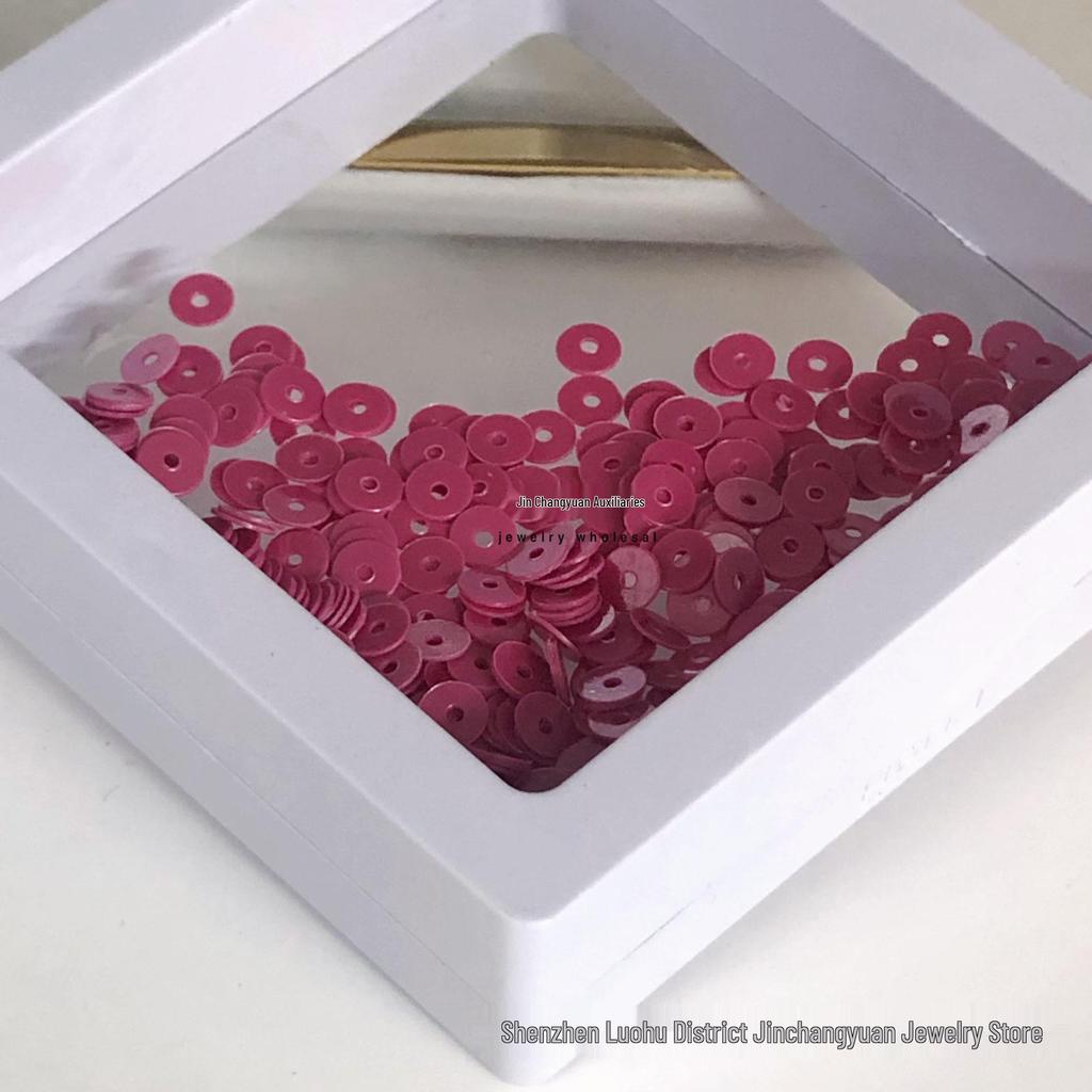 4mm mittelloch bunte Pailletten für DIY-Bastelarbeiten und Bekleidungszubehör