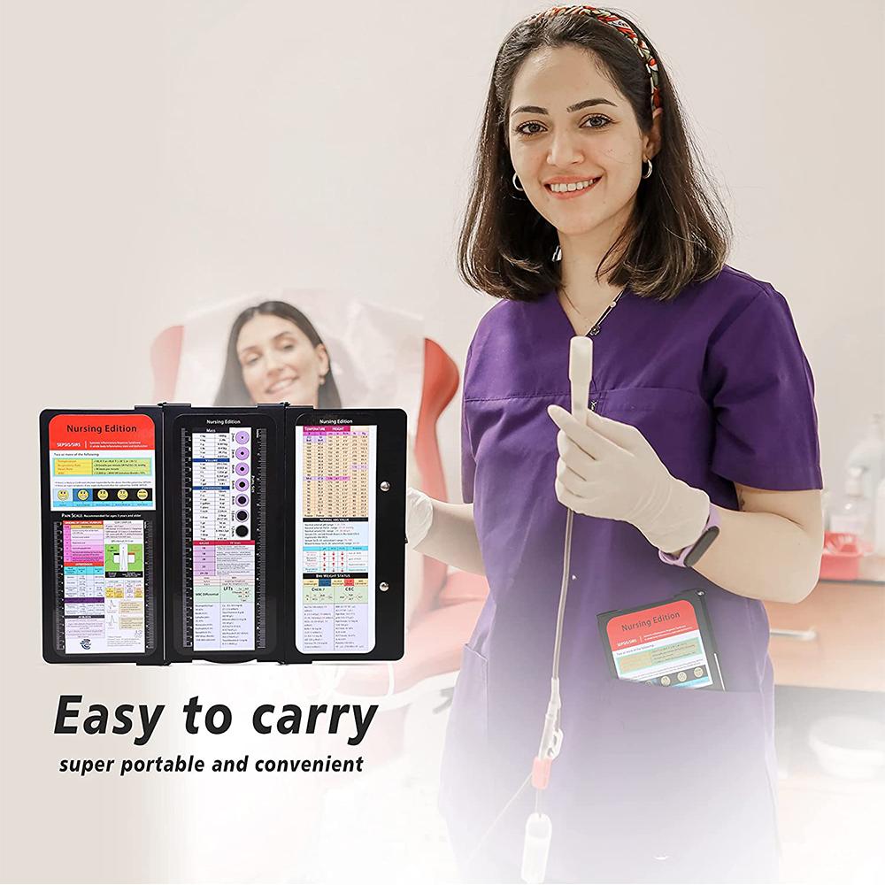 Nursing Clipboard Foldable Medical Cheat Sheets For Students Nurses, And Doctors