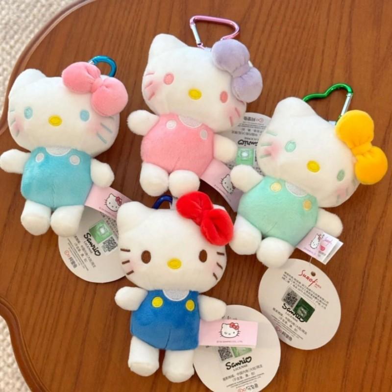 Cute Plush Doll Pendant Internet Celebrity Hello Kitty Small Pendant Plush Doll Cute Strap Pants Hello Kitty Bag Keychain Doll
