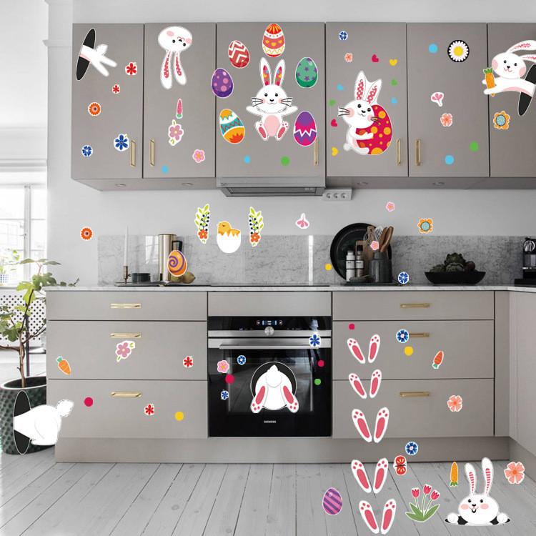 Colorful Easter Egg Bunny Chick Gift Party Decor Stickers For Kids Diy Crafting