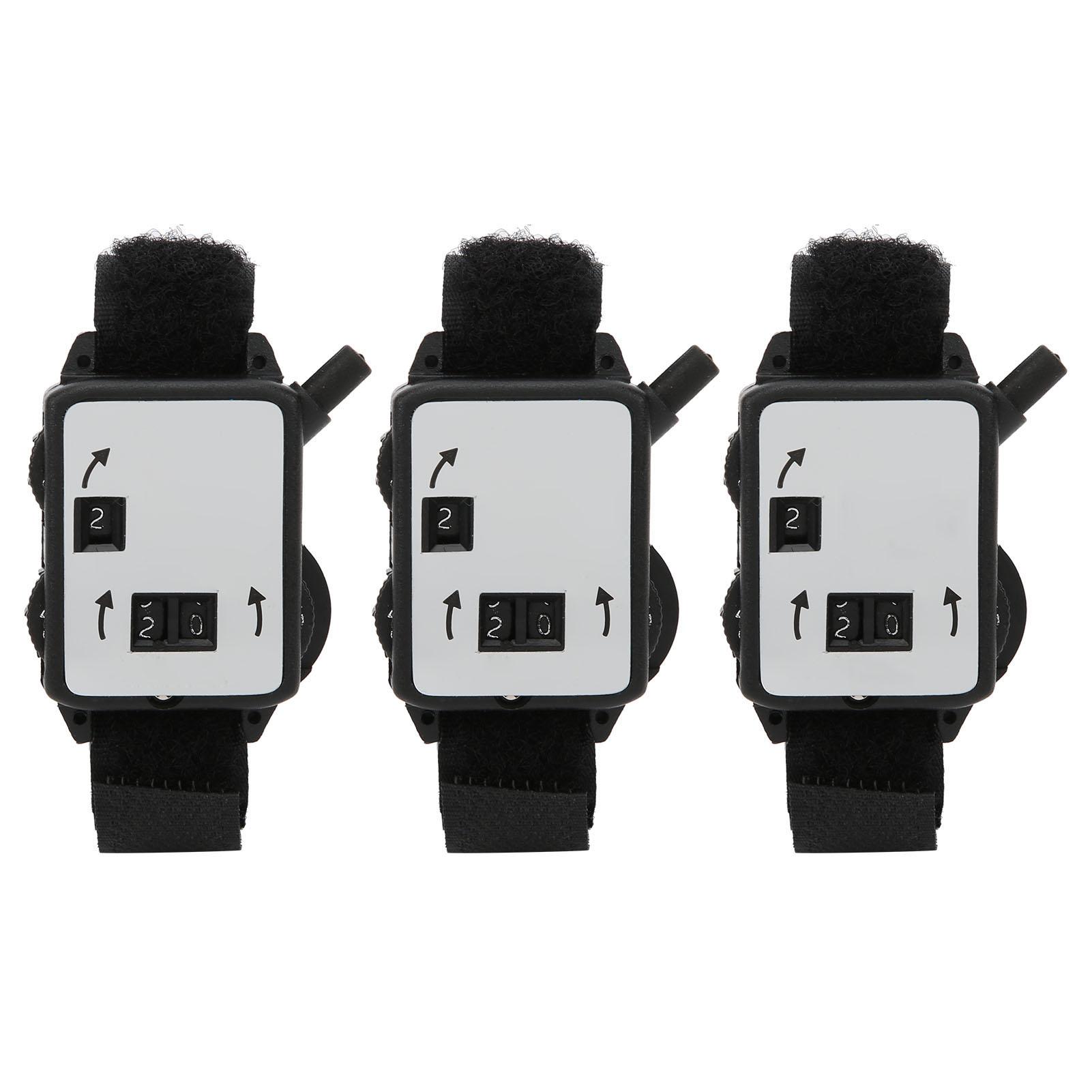 

3Pcs Golf Score Counter Watch Manual Type Stroke Shot Keeper Plastic Accessories