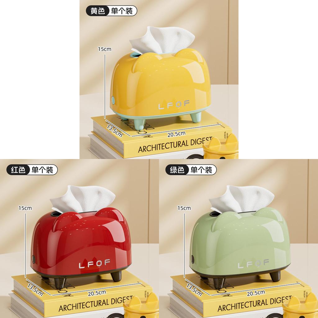 Modern Minimalist Plastic Tissue Box With Logo For Living Room And Bedroom Decor