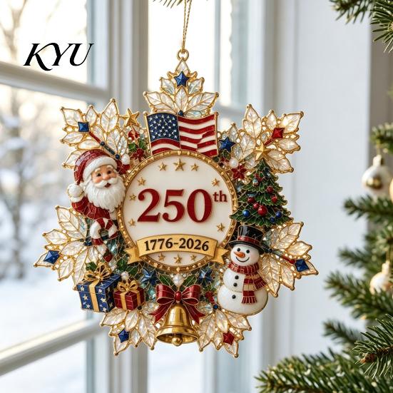 Holiday Gift for Home Snowflake Christmas Tree Hanging Ornament, Acrylic Decor Decorative Ornaments Office Window Fireplace Display, Festival