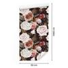 Roses and Fern Leaves Wallpaper for Living Room and Bedroom 50x1000