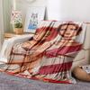 1 ks Flanelová deka s kresleným potiskem, Vysoce kvalitní, Pohodlná pro všechna roční období, Domácí dekorace, Teplo a pohodlí, Perfektní jako vánoční dárek k narozeninám