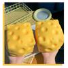 Cute Cheese Squishy Toy Soft TPR Stress Relief Ball Funny Food Shaped Fidget Toy for Anxiety and Stress Management for Kids