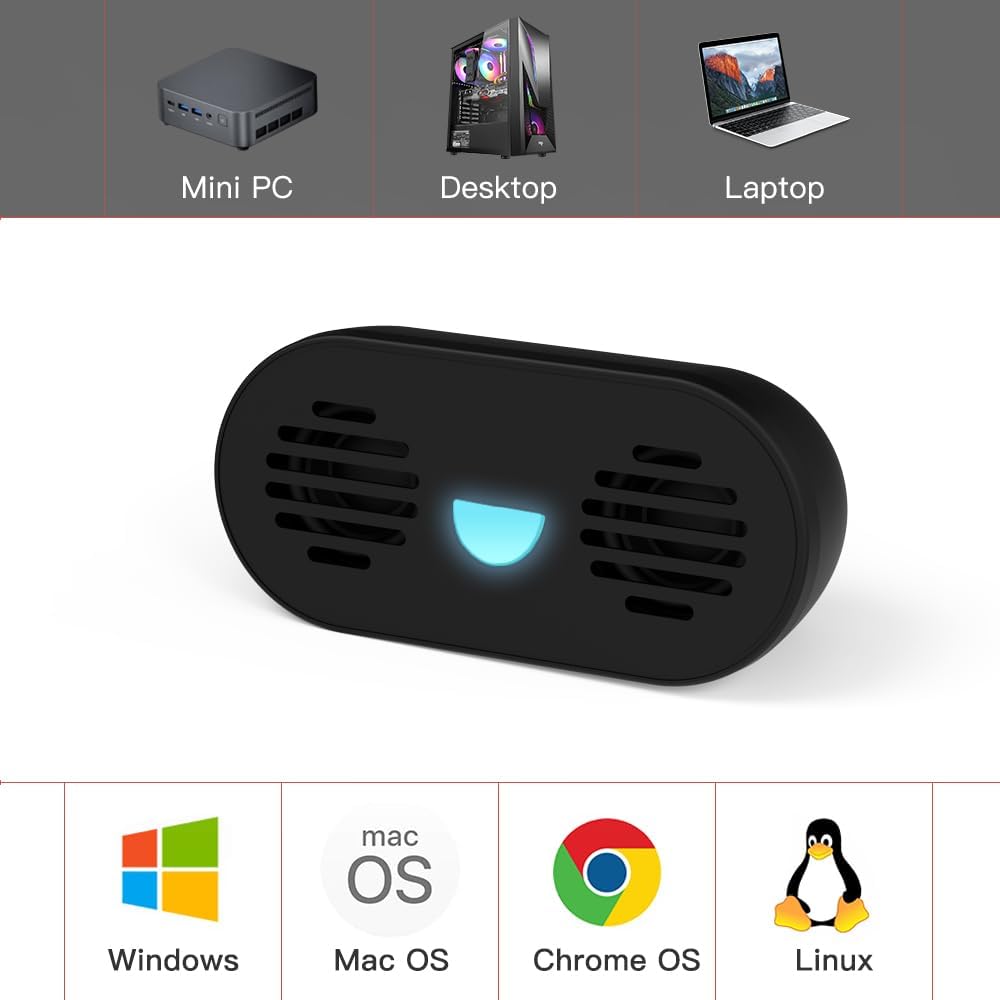USB Computer Speaker PC Speakers for Desktop Computer, Small Laptop Speaker with Hi-Quality Sound, Loud Volume,Compact Size,Plug and Play