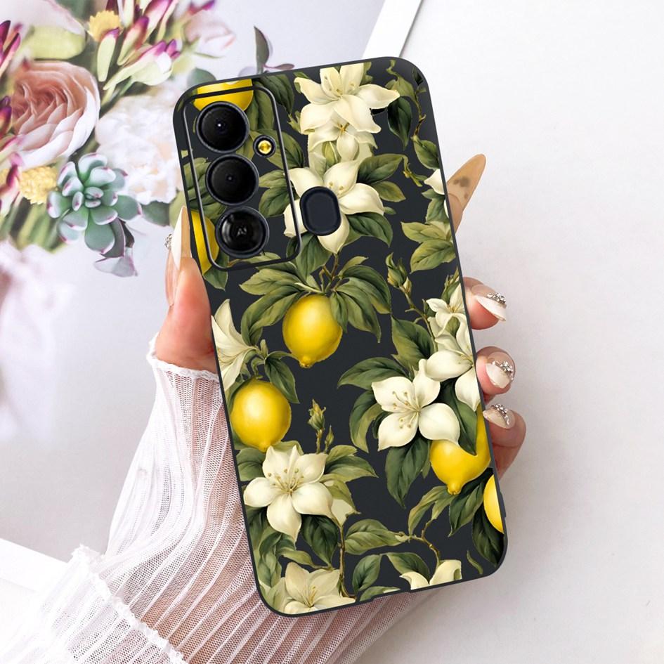 Case For Tecno Pop 6 Go Cover BE6j Popular Flowers Soft Black Silicone Shockproof Fundas For Tecno Pop 6 BE7 Pop6 Pro BE8 Bumper