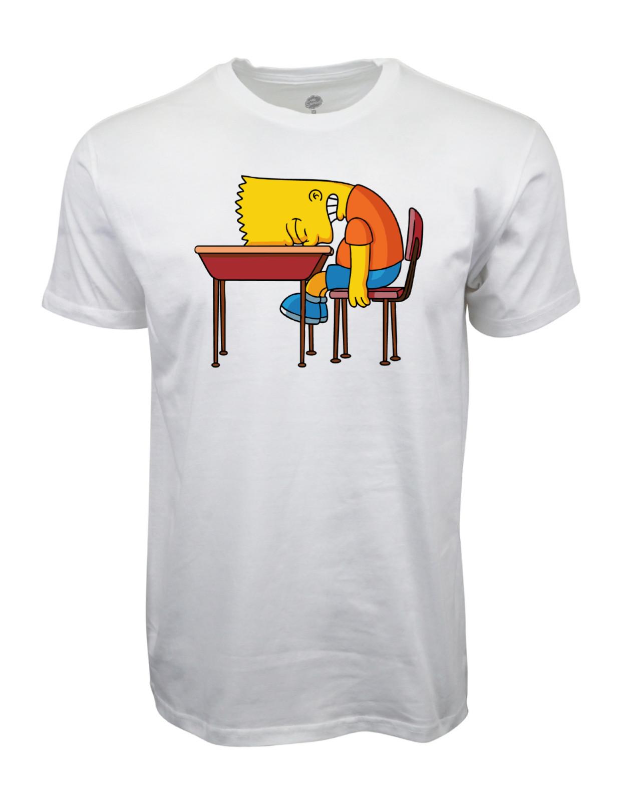 The Simpsons Bart School Bench Graphic T shirt S