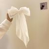 Fairy Style Hair Clip Solid Color Oversized Bow Streamer Hair Clamp Chiffon Bow Hair Clip Fashion Hair Accessories