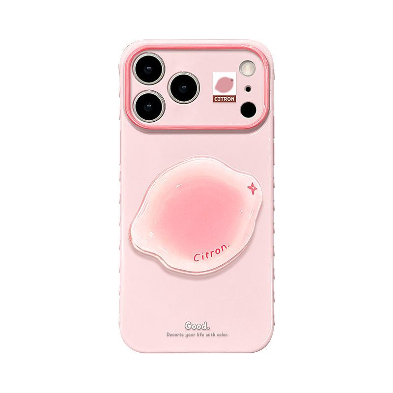 Lemon sticker bracelet is suitable for Apple 11promax mobile phone case iphone11 silicone large window 11 cute girl