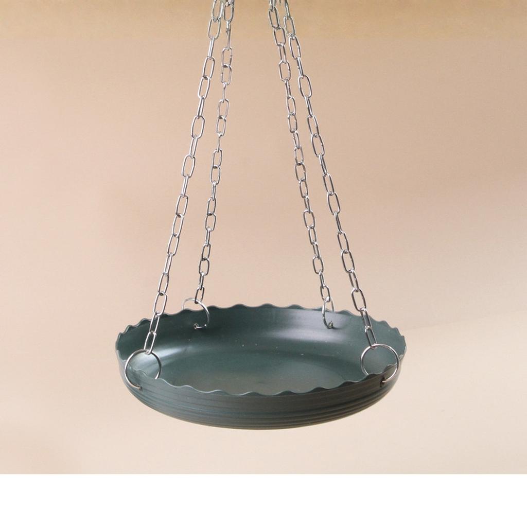 Iron Bird Feeder Stand Outdoor Bird Bath Rack Garden Bird Tub Patio Bird Dish