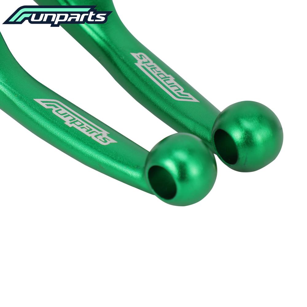 Funparts Motorcycle CNC Brake Clutch Lever Handle Aluminum For KAWASAKI KLX110L 2010-2024 Dirt Pit Bike Motorcycles Accessories