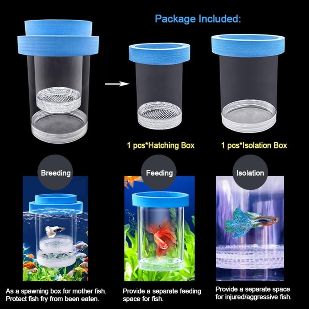 Floating Fish Breeding Isolation Box  Fish Tank Hatching Incubator Aquarium Breeder Feeder Aquarium Hatchery Accessory