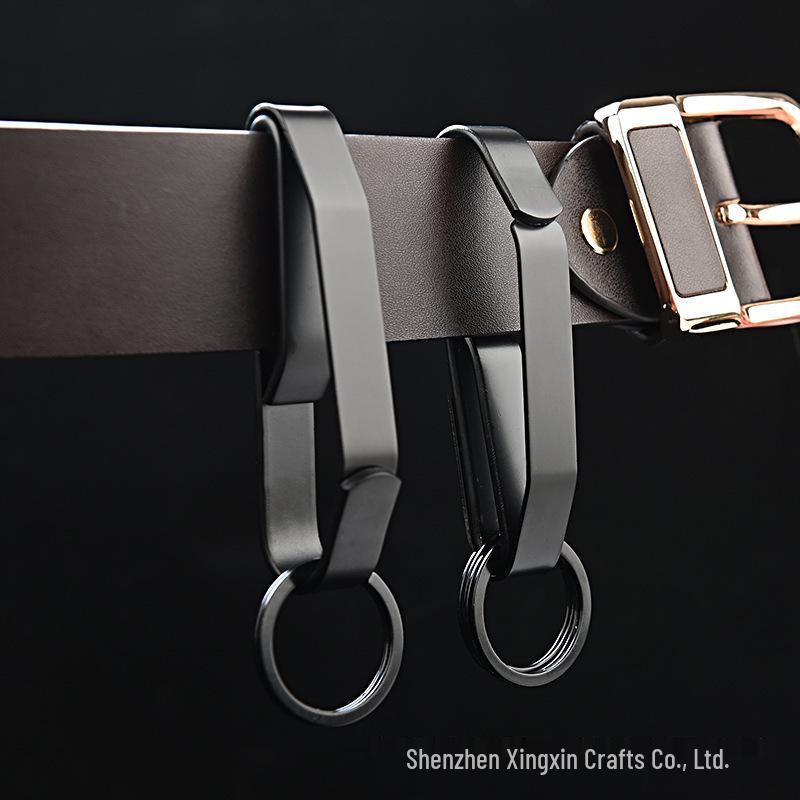 Premium Large Key Clip Belt Buckle with Compact Stainless Steel Design - Convenient EDC