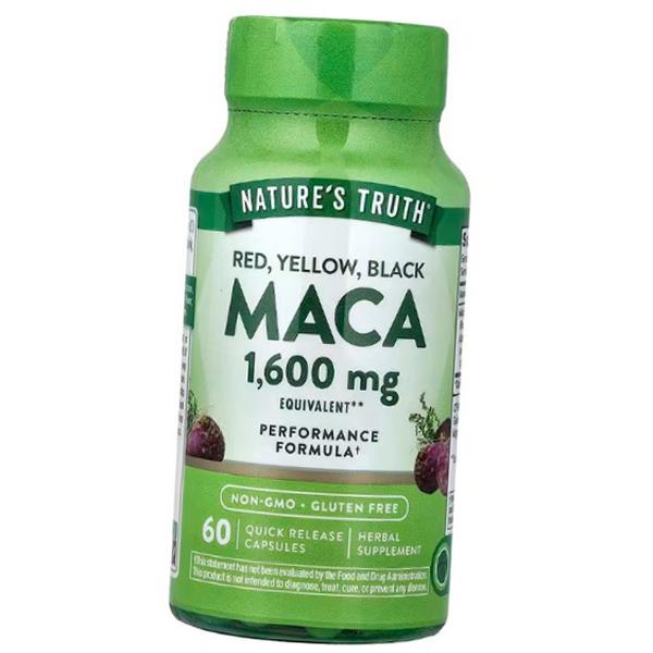

Maca Extract, Red Yellow Black Maca, Nature s Truth 60caps (71509027) 60caps