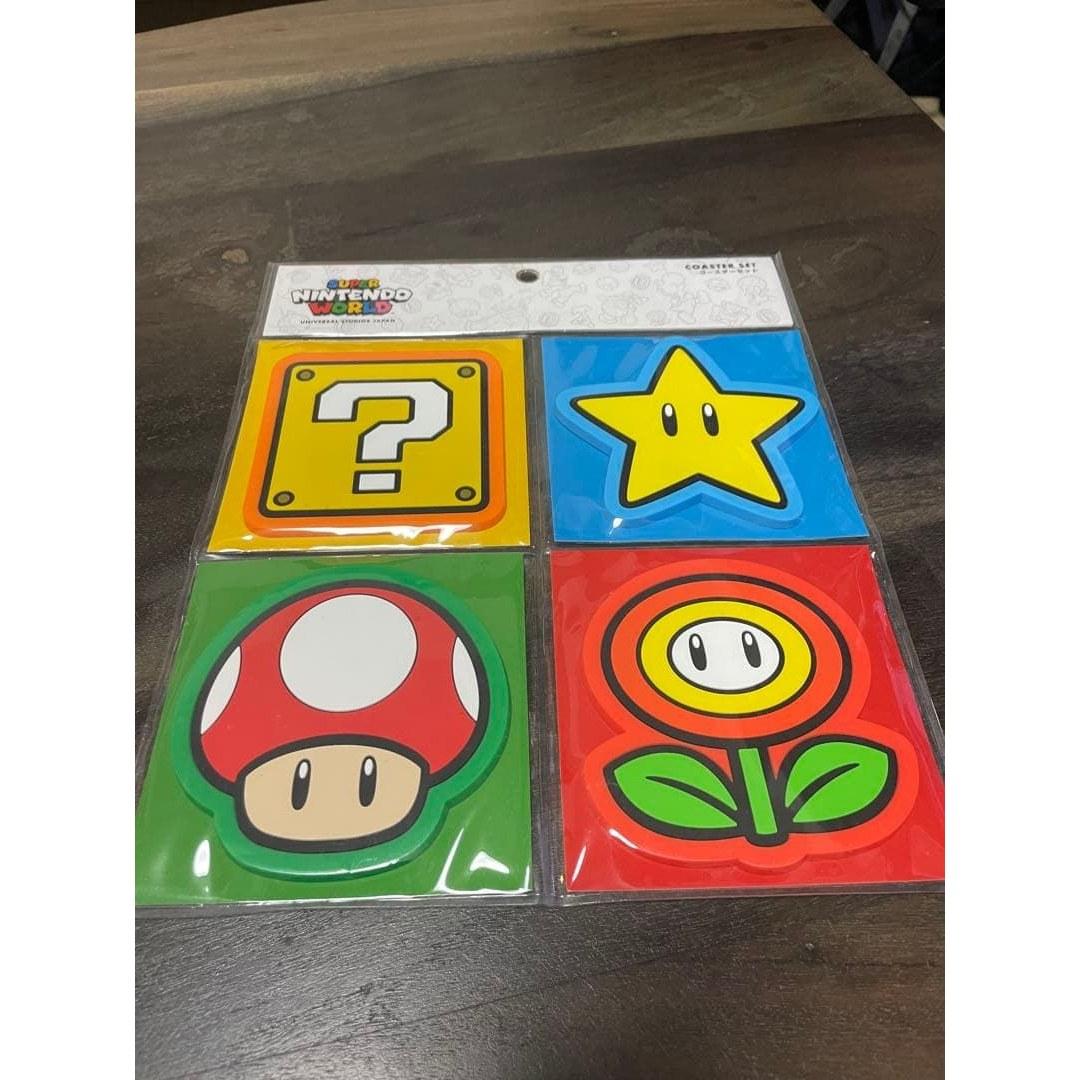 Super Mario Coaster 4-Piece Set USJ Limited Edition