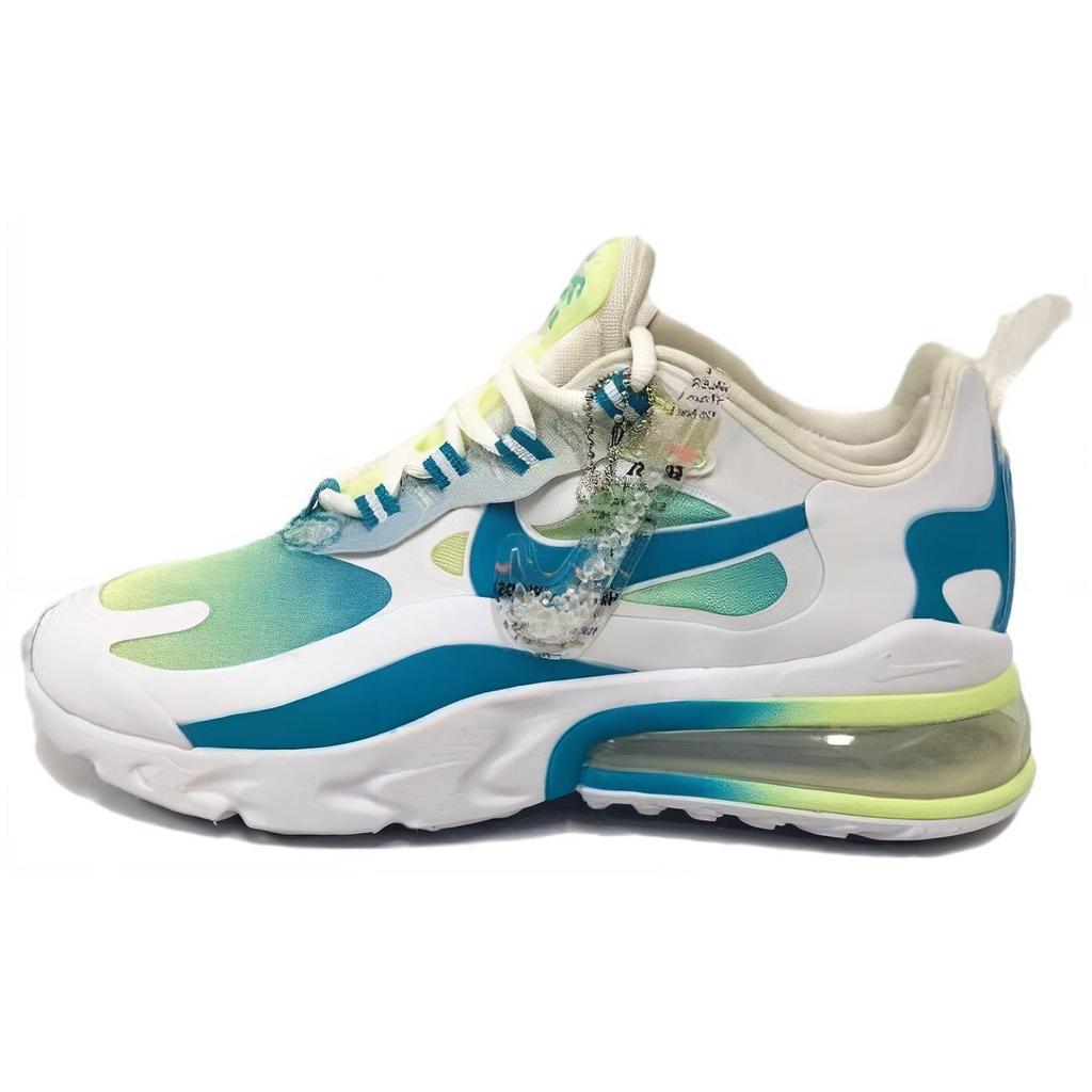 Nike Air Max 270 Comfortable Versatile Shock Absorbing Durable Low Top Casual Shoes Kids Casual Shoes White BV3387-101