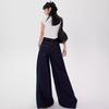 Spring Summer Women's Deep Blue Loose Wide Leg Jeans Street Cool Girl High Waist Baggy Pants Female Casual Straight Denim Trousers