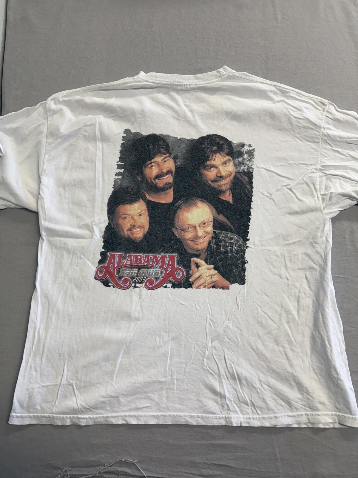 Alabama Band T-shirt Fan Club 2003 Tee XXXL M
