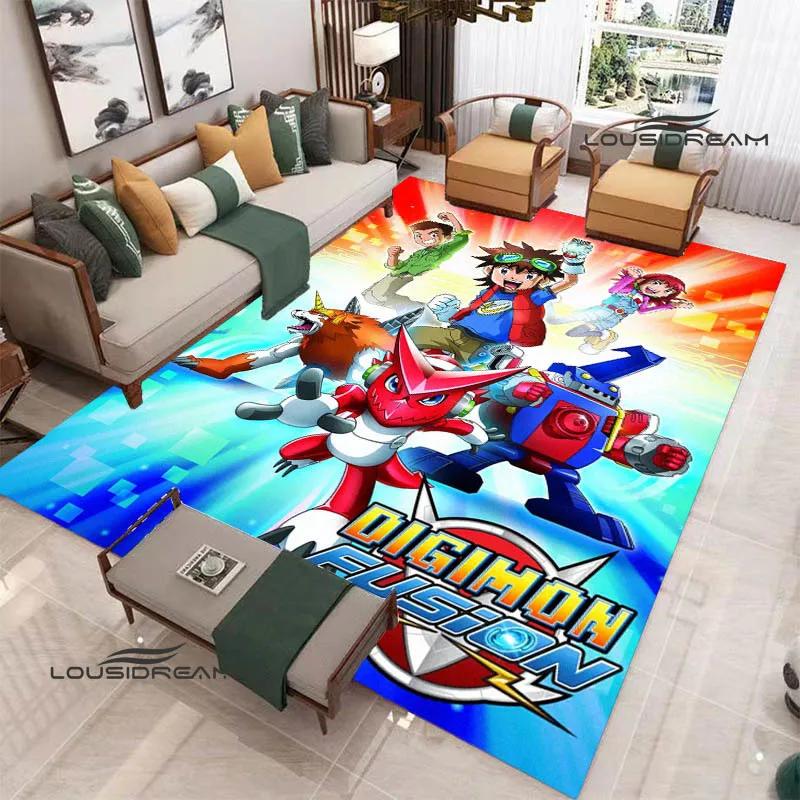 3D Digimon Cartoon Printed Carpet Non-slip Carpet Yoga Mat Carpets for Living Room Area Rug Home Bedroom Decor Birthday Gift