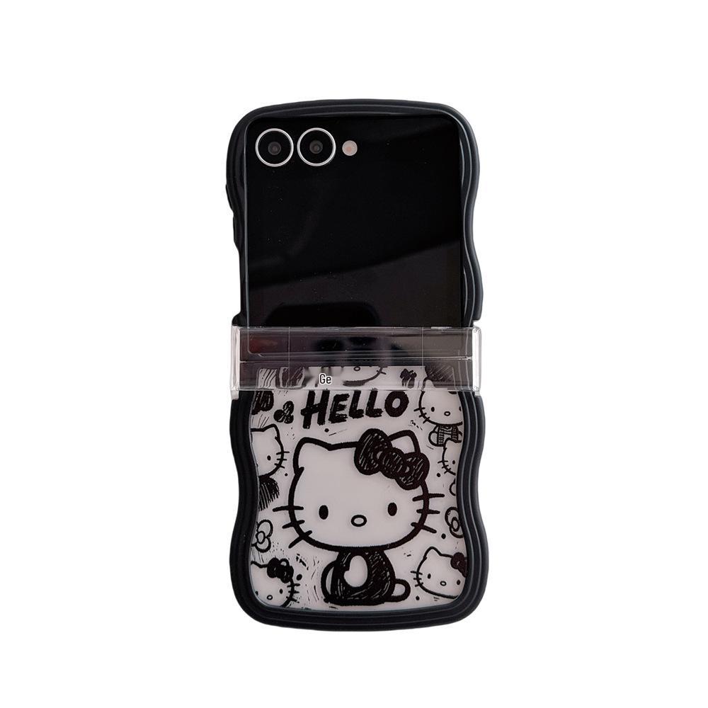 Etui ochronne Hello Kitty do składanego telefonu Samsung Galaxy Z Flip7/6/5/4 z smyczą