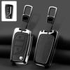 Zinc Alloy Leather Car Key Case For Toyota Auris Corolla Avensis Verso Yaris Aygo Scion Tc Im Camry Rav4 Forturner Hilux Key Fob