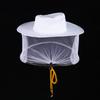 1pc BeeKeeping Protective Bee Hat Anti Bee White Hat-Veil Combo Bee Hat Bug Mesh Mask Beekeeping Protection Beekeeper