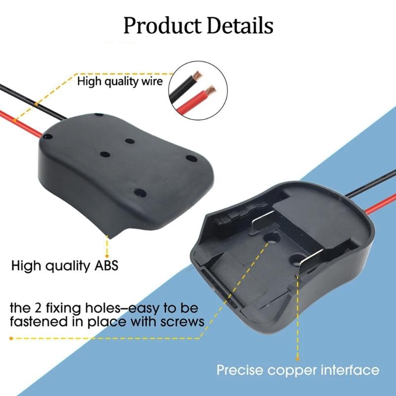 Portable Automotive Battery Jump Starter Adapter for 18V 20V Battery Emergency Vehicle  Support