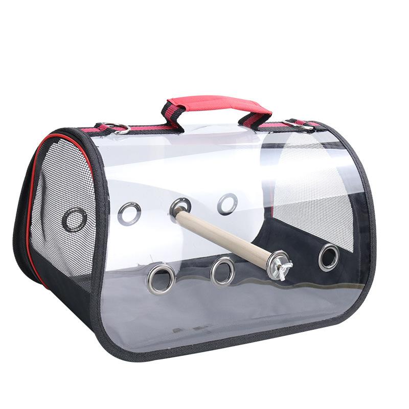 Lightweight Bird Carrier Parrot Travel Bag with Perch for Parakeet Cockatiel Travel Rats Bunny Small Animal Portable Pet Backpac