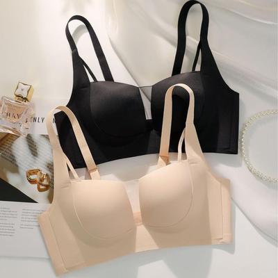 Soutien-gorge push-up lisse sans coutures: Bonnet fin, bonnet ABC, ajustable, confortable, polyvalent pour l'été, idéal pour les petites poitrines