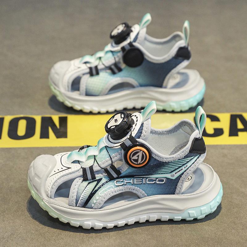 

Classmate boys sandals 2025 summer brick and mortar store Baotou hollow children students beach shoes middle and old children 27