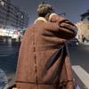 Men's Trendy Suede Velvet Faux-Fur Motorcycle Coat with Loose Lapel