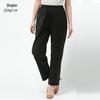 Women's High-Waist Mulberry Silk Pants: Lightweight, Elastic, Casual Nine-Point Design for Middle-Aged & Elderly