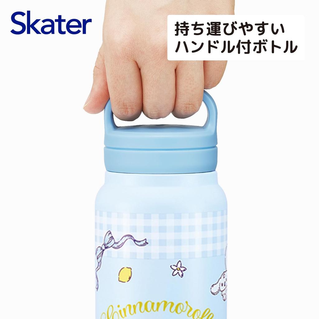 Skater Insulated Stainless Steel Mug Bottle 500ml with Screw Handle Sanrio Cinnamoroll Plush Hug STSC569509
