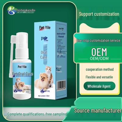 Haustier Mundspray für Katzen & Hunde - Geruchskontrolle & Zahnsteinentferner