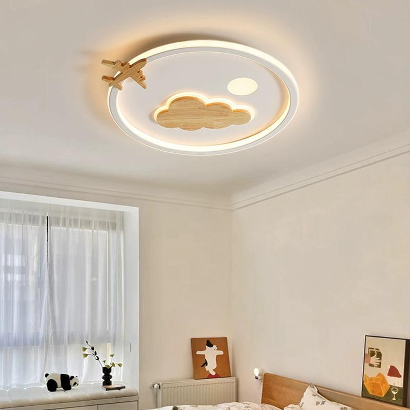 Modern Minimalist Kids' Airplane Cloud Ceiling Light