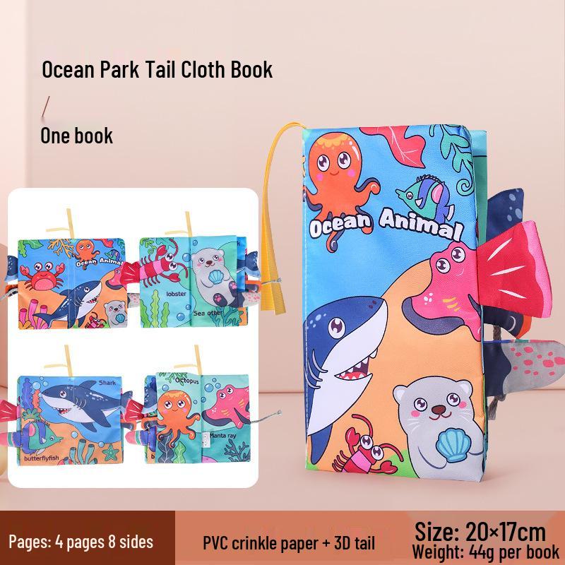 Cross-border Tear-Resistant Children's Cloth Book: Crinkle Paper Educational Toy for Early Childhood Development