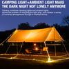 USB rechargeable camping light 20 meters light string outdoor tent light RGB atmosphere light warm light hook LED