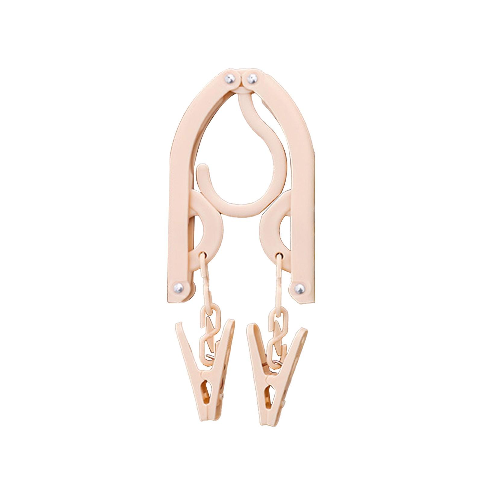 

Складная вешалка для одежды, портативная вешалка для одежды для путешествий, на открытом воздухе, в командировке, дома, в студенческом общежитии One Size бежевый