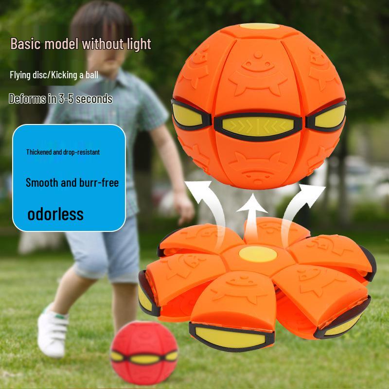 

Kids Flashing Bouncy Step-on Flying Saucer Ball - Transforming Outdoor Toy
