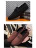 Waterproof Men's Slip-on Loafers - Casual Leather Driving Shoes for Fashion-Forward Youth.