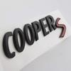 1X 3D ABS Black Chrome Car Letters Rear Trunk Cooper S Emblem Badge Sticker Accessories