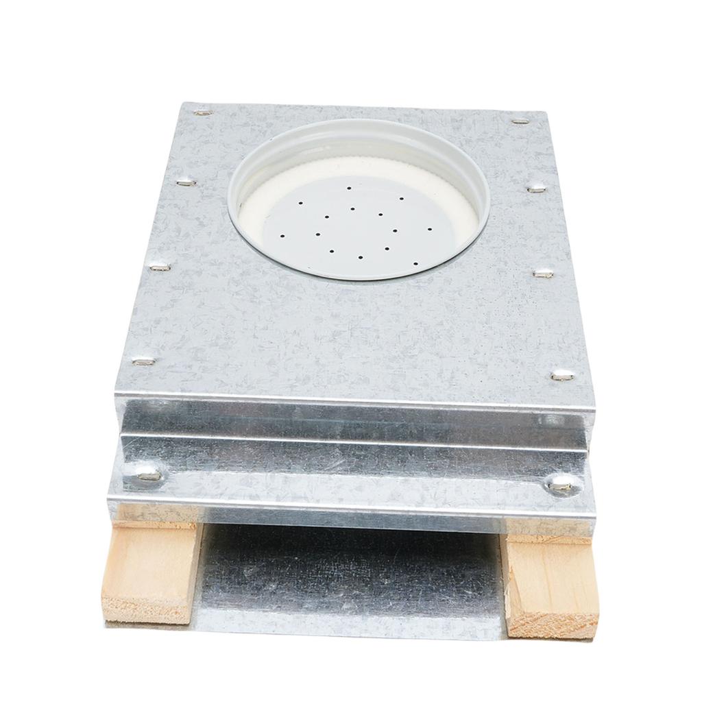 Krmítko pro včelí úl Dřevěné Hliníkové Přední Vstupní Krmítko pro Včely Včelařský Nástroj pro Převrácenou Sklenici