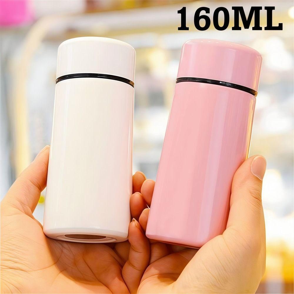 Mini Thermos Cup Stainless Steel 160ml Capacity Pocket Thermos Compact Design Portable Water Cup For Going Out Traveling