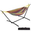 Freestanding 210kg Weight Portable Hammock with Storage Highly Breathable Easy Balcony Red Hammock, Capacity, Bag, Fabric, Assembly, Indoor/Outdoor