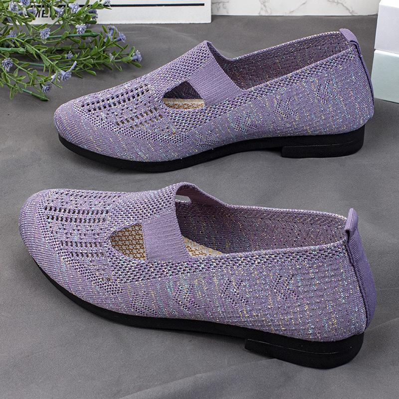 Sneakers Womens Shoes Flats Casual Ladies Shoes Woman Lace-Up Mesh Light Breathable Female