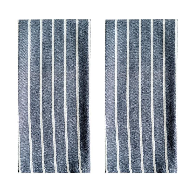 2PCS Home Assorted Flat Kitchen Towels Ultra Absorbent Soft Dish Towels Perfect Dishtowel for Cooking Cleaning, and Drying Hands