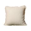 Linen Fringe Throw Cushion Cover Farmhouse With Tassels Soft Accent Pillowcase For Chair Sofa Bed Living Room Home Decorative