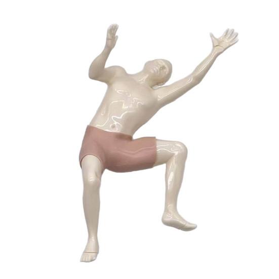 Wall Climbing Man Figurine Adhesive Climber Wall Decoration Modern Wall Art Climber Statue for Home Office Bedroom Living Room